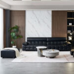 Sofa Modern Living Room Sofa First-class Modern Cowhide Recliner Adjustable Living Room Genuine Leather - Image 2