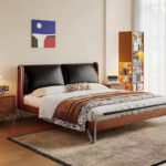 Luxury Modern King Size Bed Frame Comfortable Double Fabric Bedroom Furniture Set with Soft Style - Image 4