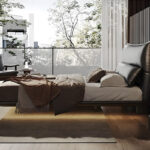 Italian-Style Ecological Leather Platform Bed Simple Soft Double Minimalist Design Adjustable Backrest Bag for Master Bedroom - Image 2