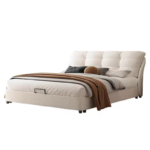1.8 Meters High Elasticity Sponge Filling Comfortable and Soft Load-bearing Modern Leather Bed Frame for Bedroom