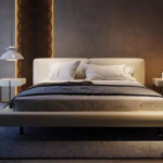 Factory Direct Classic Modern Adjustable Bedframe Soft Bed Apartment Up-holstered Beds Villa Bedroom Furniture - Image 3