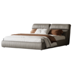 Modern Luxury 1.5m or 1.8m Home Furniture Wooden Bed Frame king Size Bed Apartment Master Soft Bed - Image 2