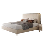 Nordic Modern Simple High-end Leather Bed Wedding Bed Double Bed Home Furniture - Image 4